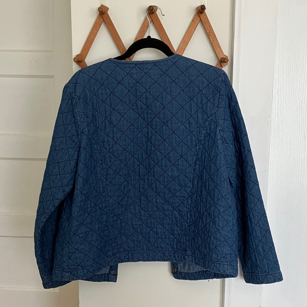Blue Quilted Jacket - Picture 5 of 5
